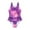 Purple1311, variant on RUTAYY Girls Bodysuit Swimsuit With Purple Starlight Scallop Colorful Fish Scale Skirt Beach & Swimming Rash Guard Pool Hawaii Swimwear Beachwear, 5-6 Years