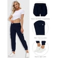 thumbnail image 2 of Pantalones cargo MoFiz para mujer, ligeros, para exteriores, color azul marino, talla L, 2 of 7