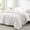 White Pinstripe, variant on 7-Piece Queen Olive Green Seersucker Comforter Set, All Season Bedding with Comforter, Sheets, Pillowcases & Shams