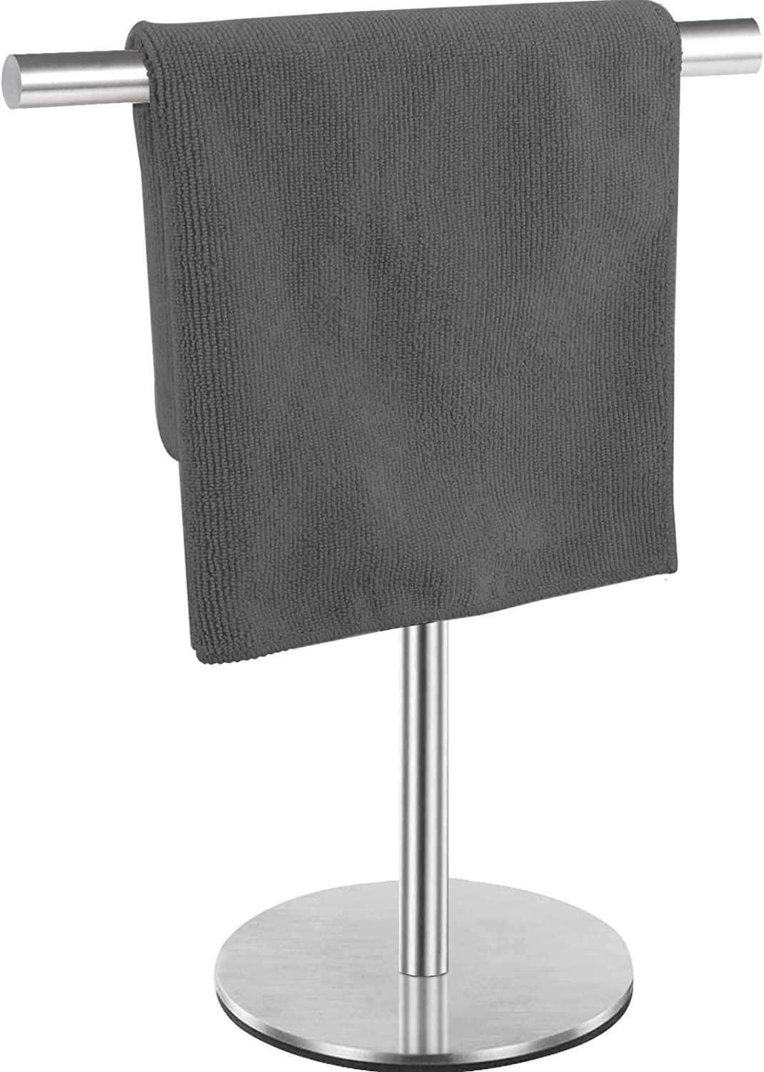 Brushed Finish Hand Towel Holder Free Standing with Heavy Base SUS304