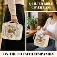 thumbnail image 4 of ZUXONGSY Cross Deer Butterfly Print Bible Cover for Women Portable Bible Be Strong And Courageous Carrier Sturdy Christian Gift with Pen Holder ChuZU Bag for Daily Commuter, 4 of 7