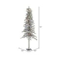 thumbnail image 2 of Vickerman 6' Flocked Alpine Artificial Christmas Tree, Multi-Colored LED Dura-Lit lights, 2 of 2