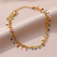 thumbnail image 4 of Tobilleras de cadena de perlas de imitación de acero inoxidable para mujer, Accesorios de playa, pulseras de pierna de Color dorado, regalo de cadena corporal, Verano, tobillera acero inoxidable de mu, 4 of 4