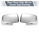 thumbnail image 2 of Cubierta de espejo lateral del conductor y pasajero de Unique Bargains para Nissan X-trail Rogue par cromado, 2 of 7