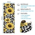 thumbnail image 2 of Leopard Sunflower Pattern Hot Yoga Mat Towel Non Slip for Hot Yoga - Quick-Drying Yoga Mat Cover with 4 Corner Pockets with Travel Bag - Hot Yoga Towel Non Slip Grip Moisture Wicking Sweat 70"x26", 2 of 6