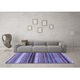 thumbnail image 3 of Ahgly Company Machine Washable Indoor Rectangle Abstract Blue Modern Area Rugs, 6' x 9', 3 of 4