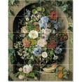 thumbnail image 1 of Ceramic Tile Mural-Schmerling Pauline Koudelka Flowers Tile Mural Residential Renovations Ideas. 48" w x 60" h using (20) 12 x 12 ceramic tiles, 1 of 3