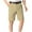 Khaki, variant on asjyhkr Mens Dress Shorts Elastic Waistband Casual Work Business Regular Fitted Shorts with Pockets