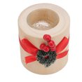 thumbnail image 4 of Wooden Candle Holder Exquisite Simple European Style Portable Desktop Candlestick for Christmas Decoration Cylindrical, 4 of 9