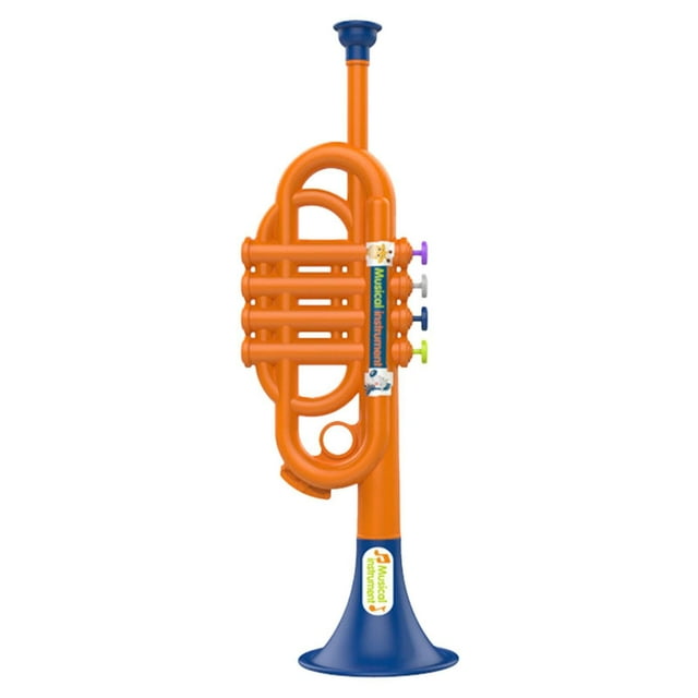 Juguete de trompeta para niños Ounissouiy instrumento Musical ligero para principiantes color aleatorio