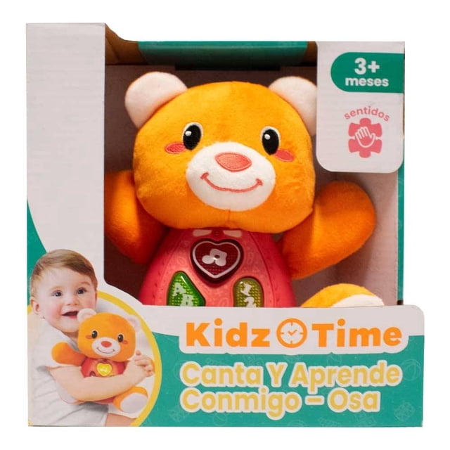 Peluche para Bebé Kidz Time Canta y Aprende Osa