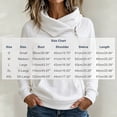 thumbnail image 3 of Shihyeh Women's Cowl Neck Hooded Sweatshirt Long Sleeve Front Pocket Casual Warm Top for Women, 3 of 6