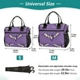 thumbnail image 2 of Ckdifva Pixelated Bats Cooler Bag Cooler Cooling Tote Lunch Bag Lunch Box Front Pocket with Shoulder Strap, 2 of 6