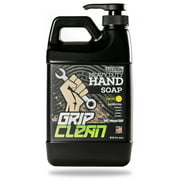 Grip Clean | Ultra Heavy Duty Waterless Hand Cleaner | Dirt-Infused Mechanic Soap & Paint Remover With Grit Pumice For The Ultimate Clean. Moisturizing Ingredients & Lemon Scented