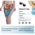 thumbnail image 6 of KLL 3D Butterfly Print Women's Sarong Coverups Short Bathing Suit Wrap Skirt Beach Wrap Swimsuit Cover Ups, 6 of 6
