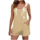 thumbnail image 1 of Camisola Tops para las Mujeres Cuello en V sin Mangas con Pantalones de Bolsillo, Pantalones de Mujer Casual para Primavera Verano, 1 of 7
