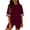 Wine, variant on Workout Sets for Women Crew Neck Short Sleeve Tops Solid Color Slimming Shorts Summer Athletic Sets for Yoga Running Biking