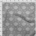 thumbnail image 4 of oneOone Silk Tabby Gray Fabric Tea Kettle Sewing Material Print Fabric By The Yard 42 Inch Wide, 4 of 4