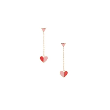 Kate Spade Heritage Spade Enamel Pink Multi One Size Earrings WBRUH726673