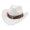 White, variant on Classic Cowboy Hat Cosplay Big Brim Summer Props for Men Sun Hat Camping Black