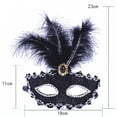 thumbnail image 1 of Juego de 3 máscaras de mascarada venecianas para fiesta, máscara de plástico para disfraz de Halloween, máscara de Mardi Gras para mujer, 1 of 5