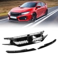 thumbnail image 3 of Car Front Radiator Mesh Grill,  Protection Durable ABS Front Grille Kit Wearproof  For Type-R Style, 3 of 8