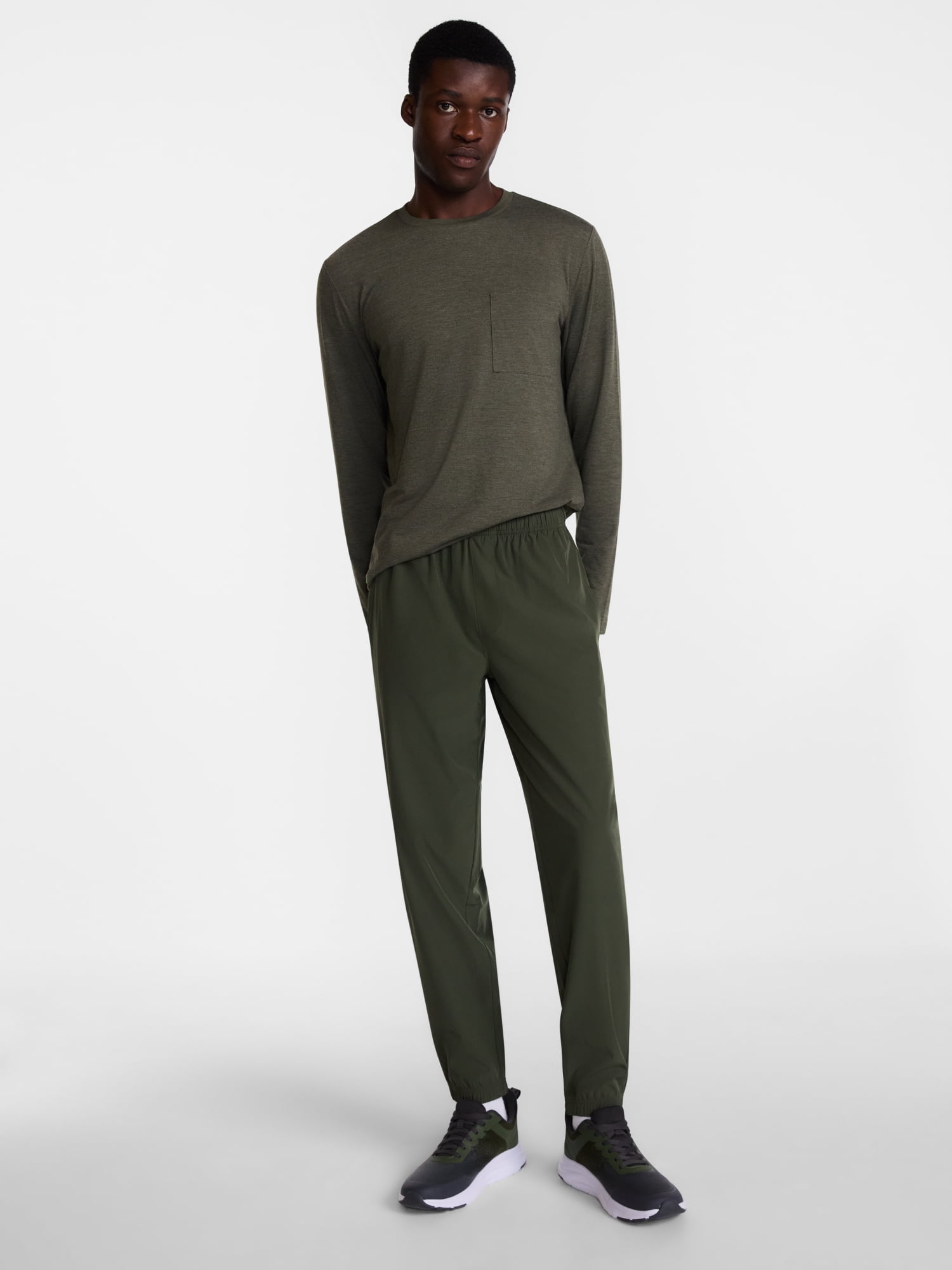 Athletic Works Men's and Big Men's Woven Jogger Pants, Sizes S-3XL