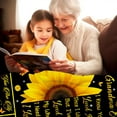 thumbnail image 3 of Grandma Gifts Blanket for Grandma Sunflower Throw Blankets Grandmother Nana Gifts Grandparents Gifts Best Grandma Happy Birthday Gifts from Grandchildren Grandkids 50"X40", 3 of 6