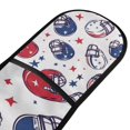 thumbnail image 4 of Yayeee Double Oven Mitt Kitchen Heat Resistant Baking 35" x7" Quilted Glove, Cartoon American Football Helmets, 4 of 6