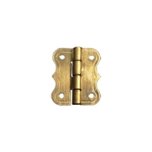 500 Pcs Brass Plated Hinges5/8" length x 3/4" wide Length is the length of the hinge pin. Use 3/8" Escutcheon Pin