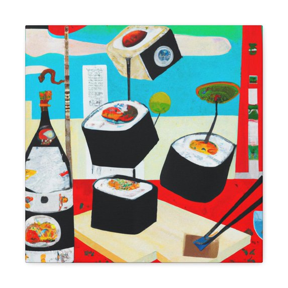 Sushi: Abstract Expression - Canvas