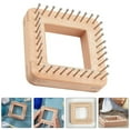 thumbnail image 4 of Wooden Knitting Loom for DIY Crafts with Practical Design and Durable Solid Wood Beige Color, 4 of 8