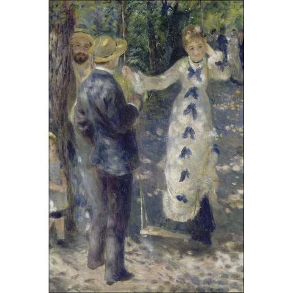 24"x36" Gallery Poster, The Swing by pierre-auguste renoir 1876