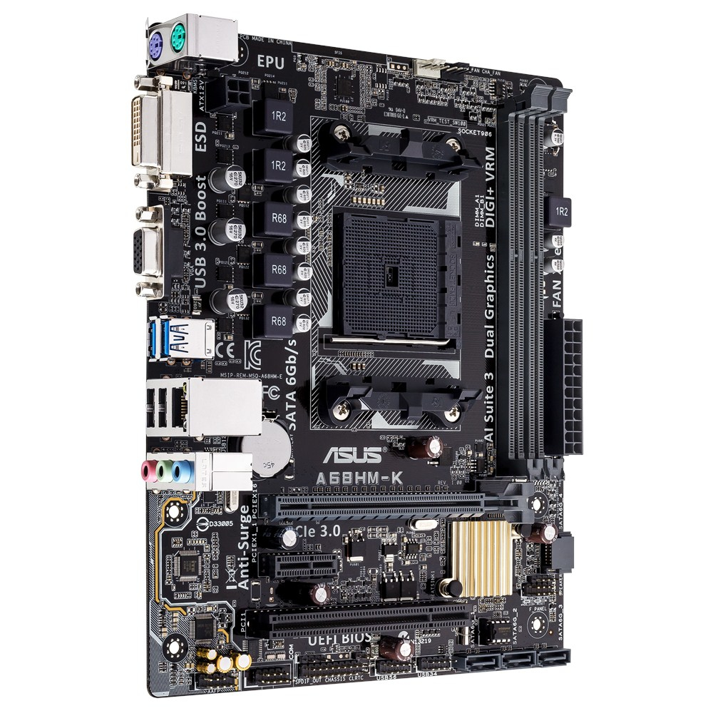 Asus A68HM-K AMD A68H Micro ATX DDR3-SDRAM Motherboard - image 2 of 5