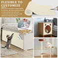 thumbnail image 4 of 2 alfombrillas para rascar para gatos de 78 x 15.7 pulgadas, alfombras autoadhesivas recortables, para escalada de gatos para muebles, sofá o pared, cubrir árbol de gato y almohadilla de repuesto para, 4 of 7