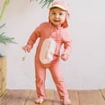 thumbnail image 2 of Kids Girls Rash Guard Bathing Suits Hawaiian Ruffle Long Sleeve Sun Protection Toddler Bathing Suit 3-4 Years, 2 of 6