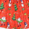 thumbnail image 5 of 2-8T Girls Santa Claus Xmas Costume Dress Christmas Short Sleeve Dress, 5 of 6