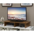 thumbnail image 2 of Pemberly Row Mid-Century Large TV/Monitor Riser in Nutmeg Wood Finish, 2 of 5