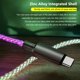 thumbnail image 3 of RGB USB tipo C a tipo C para iOS Cable de datos de carga rápida Cable cargador de 480 Mbps, 3 of 9