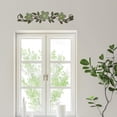 thumbnail image 4 of norband Metal Flower Wall Decor Vintage Spring Metal Flower Wrought Iron Scroll Sculpture 15.7''x3.7'' Farmhouse Leaf Wall Decor with Nails for Summer Bedroom Kitchen Indoor Outdoor(Green), 4 of 12