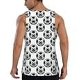 thumbnail image 3 of Fotbe Happy Soccer Pattern Men's Quick Dry Workout Tank Top Gym Muscle Tee Fitness Bodybuilding Sleeveless T Shirt Breathable Workout Shirt-4X-Large, 3 of 9