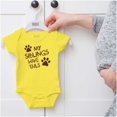 thumbnail image 5 of Siblings Have Tails Adorable Pet Owner Romper Boys or Girls Infant Baby Brisco Brands 18M, 5 of 6