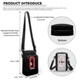 thumbnail image 6 of HELLHERO Women Shoulder Bag Double Deck Outdoor Travel Adult Shoulder Bags with Adjustable Strap Christmas tree Reindeer, 6 of 7