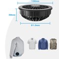 thumbnail image 3 of 2 ventiladores para aire acondicionado, chaleco de ropa, ventilador reemplazable con Cable de conversión de USB a CC, accesorio de ropa para aire acondicionado, 3 of 3