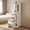 White, variant on Demi Bonn Space-Saving Vanity Desk with LED Mirror and Lights, Makeup Station with Storage for Bedroom, Foldable Design, Black