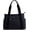 Black, variant on PIKADINGNIS Women's Canvas Tote Bag Purse Retro Large Size Corduroy Shoulder Bags Messenger Multi-pockets Hobo Handbag Zip Closure