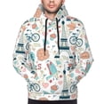 thumbnail image 4 of Hoodies for Men - Eiffel tower Long Sleeve Comfrt Men'S Fashion Hoodies & Sweatshirts, Sweatshirts for Men Hoodies Pullover Clothing Clothes with Pouch, 4 of 7