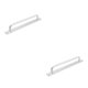 thumbnail image 4 of Kenally manija de los muebles con tornillos de montaje perillas de hardware sin perforaciones de aleación tiradores de puertas decoración de gabinete Plata/224mm 2piezas Kenally CBP390343, 4 of 5
