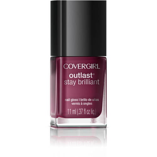COVERGIRL Outlast Stay Brilliant Nail Gloss Wine to Five 190, .37 oz ...