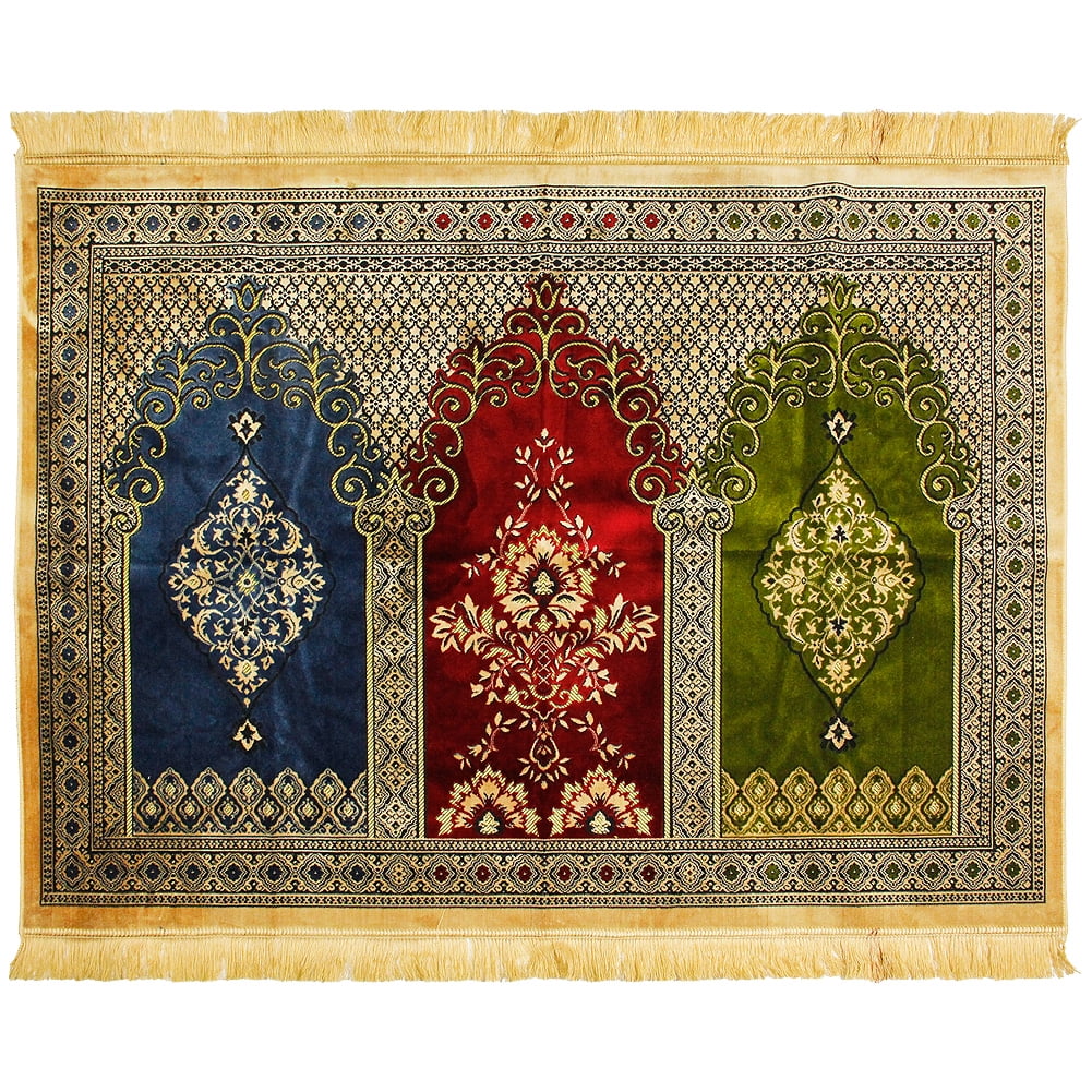 Islamic Muslim Three Person Fancy Intricate Tricolor Archway Design